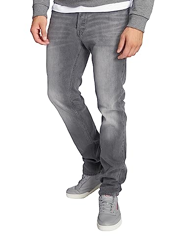 JACK & JONES Tim Original Slim Herren Jeans, Farbe:Grau (Grey Denim), Hosengröße:W31/L32 von JACK & JONES