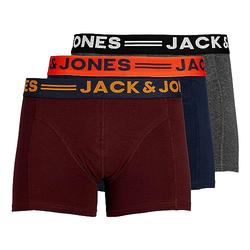JACK & JONES Trunks 3er Pack Boxershorts Boxer Short Unterhose Mehrpack (S, 3er Pack Print # 29) von JACK & JONES