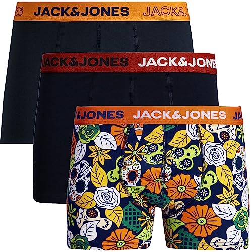 JACK & JONES Trunks 3er Pack Boxershorts Boxer Short Unterhose Mehrpack (XL, 49) von JACK & JONES