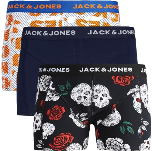 JACK & JONES Trunks 3er Pack Boxershorts Boxer Short Unterhose Mehrpack bj.s58 (L, 3er @30) von JACK & JONES