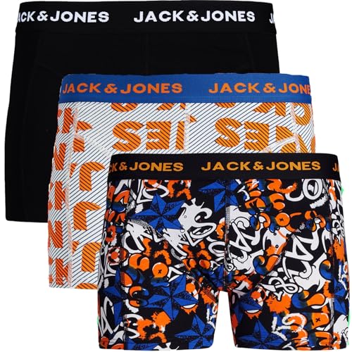 JACK & JONES Trunks 3er Pack Boxershorts Boxer Short Unterhose Mehrpack bj.s58 (M, 3er @30) von JACK & JONES