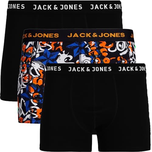 JACK & JONES Trunks 3er Pack Boxershorts Boxer Short Unterhose Mehrpack bj.s58 (XL, 3er @14) von JACK & JONES