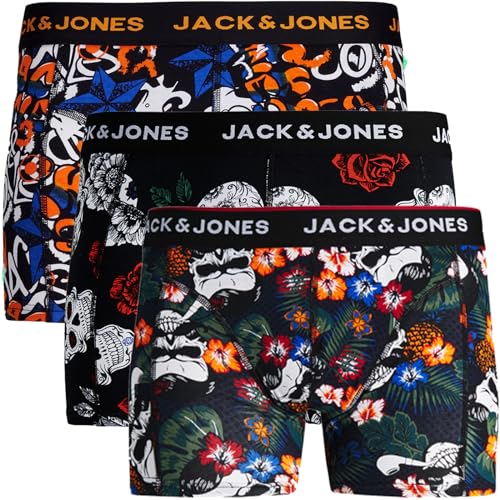 JACK & JONES Trunks 3er Pack Boxershorts Boxer Short Unterhose Mehrpack bj.s58 (XXL, 3er @16) von JACK & JONES