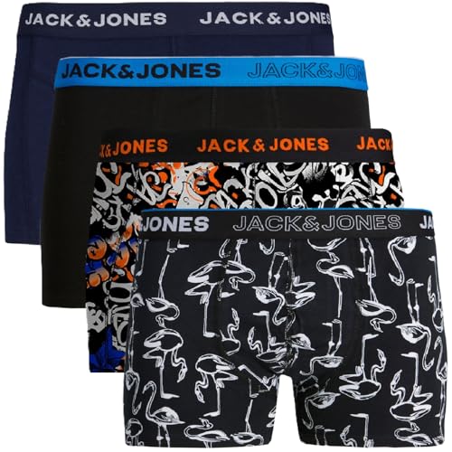 JACK & JONES Trunks 4er Pack Boxershorts Boxer Short Unterhose rbz.43 (S, 26) von JACK & JONES