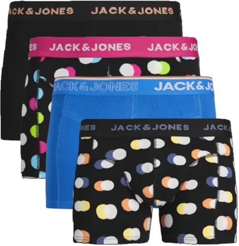 JACK & JONES Trunks 4er Pack Boxershorts Boxer Short Unterhose rbz.43 (L, 14) von JACK & JONES