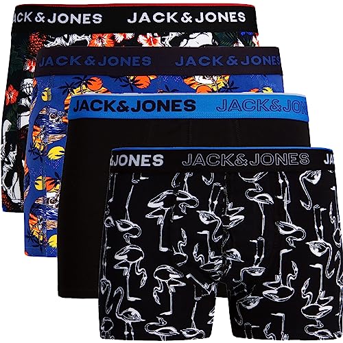 JACK & JONES Trunks 4er Pack Boxershorts Boxer Shorts Unterhose S M L XL XXL (XL, Paint #26) von JACK & JONES