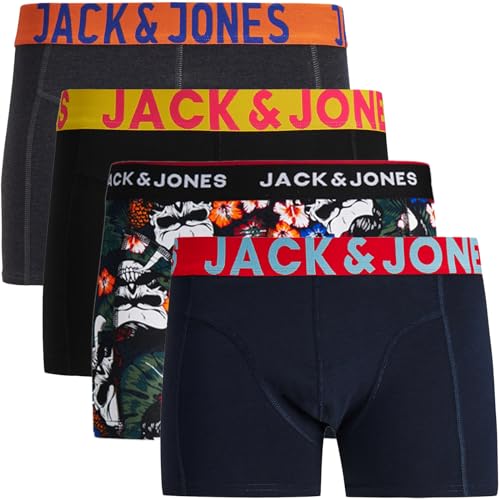 JACK & JONES Trunks 4er Pack Boxershorts Boxer Shorts Unterhose t.6bbz (S, 11) von JACK & JONES