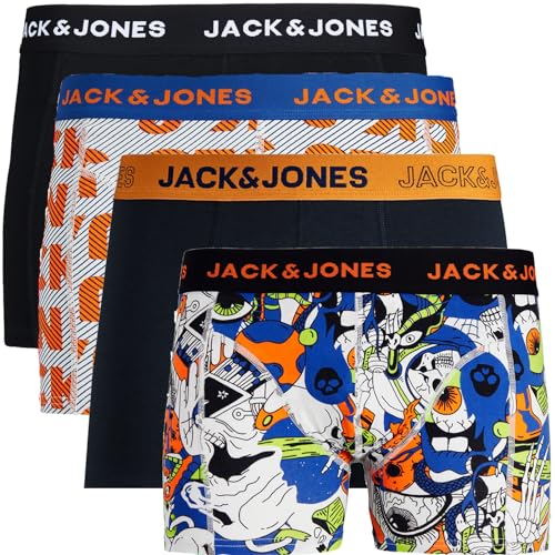 JACK & JONES Trunks 4er Pack Boxershorts Boxer Shorts Unterhose t.6bbz (S, 13) von JACK & JONES