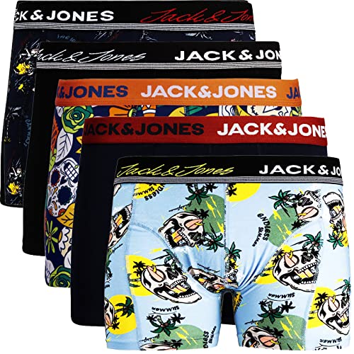 JACK & JONES Trunks 5er Pack Boxershorts Boxer Short Unterhose Mehrpack (Größe L) von JACK & JONES