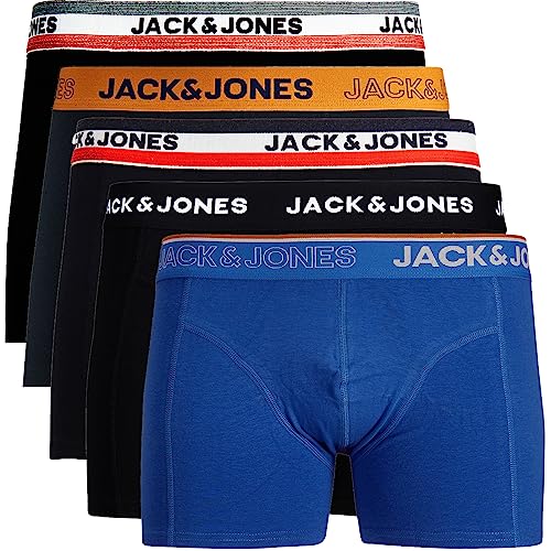 JACK & JONES Trunks 5er Pack Boxershorts Boxer Short Unterhose Mehrpack (L, 5er Pack Bunt 34) von JACK & JONES