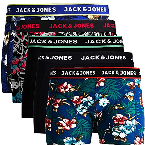JACK & JONES Trunks 5er Pack Boxershorts Boxer Short Unterhose Mehrpack (Größe L) von JACK & JONES