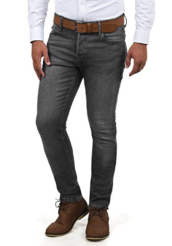 JACK & JONES Ubbo Herren Jeans Hose Denim Stretch Slim Fit, Größe:W32/34, Farbe:Grey Denim von JACK & JONES