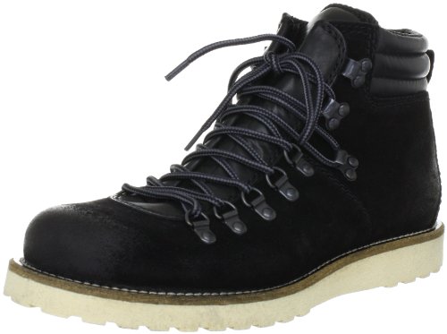 JACK & JONES VINTAGE ST MAURITZ Suede 12059900, Herren Boots, Schwarz (Black), EU 42 von JACK & JONES