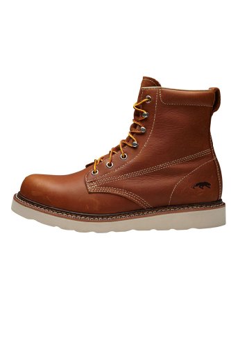 JACK & JONES VINTAGE STONE 12060563, Herren Boots, Braun (LEATHER BROWN), EU 45 von JACK & JONES