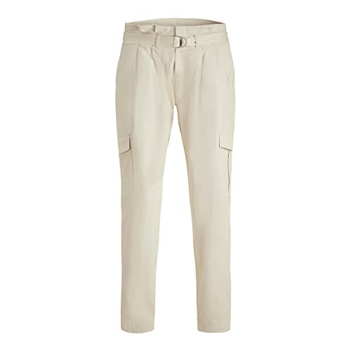 Jack & Jones Women's JJXX JXAUDREY RLX HW Pant NOOS Paperbag-Hose, Beige, 29 von JACK & JONES