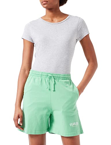 JACK&JONES Women's JJXX JXBARBARA HW Relaxed Vint Shorts, Absinthe Green/Detail:Bright White Print CALI 2, XS von JACK & JONES