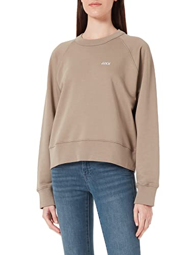 JJXX Women's JXCAITLYN LS Oversize TIME Sweat NOOS Sweatshirt, Brindle/Detail:EMB Moonbeam, XL von JACK & JONES