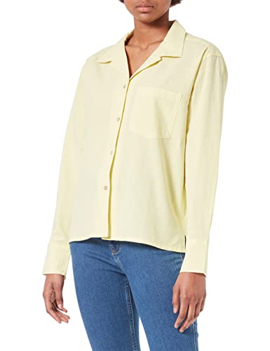 JACK&JONES Women's JJXX JXEVA LS Comfort Linen Shirt SN Blouse, Elfin Yellow, XS von JACK & JONES