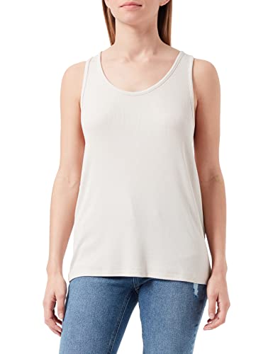 JACK&JONES Women's JJXX JXFLEUR SL Loose Rib Tank TOP Blouse, Moonbeam, M von JACK & JONES