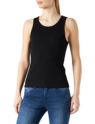 JJXX Damen Jjxx Jxflora Sl Rib Tank Top Noos T Shirt, Schwarz, XS EU von JACK & JONES