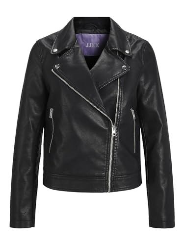 JJXX Damen Jjxx Jxgail Faux Leather Biker Jacket Noos Kunstlederjacke, Schwarz, S EU von JACK & JONES