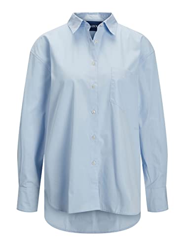 Jack & Jones Damen JXJAMIE LS Relaxed POPLIN Shirt NOOS Blouse, Cashmere Blue, XL von JJXX