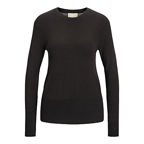 JJXX Women's JXLARA LS Soft Crew Neck Knit NOOS Pullover, Black, L von JACK & JONES