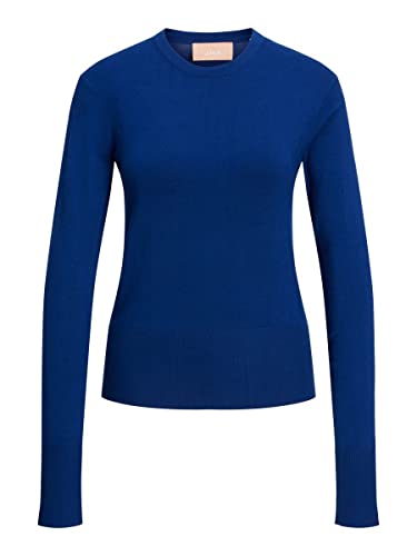 JJXX Women's JXLARA LS Soft Crew Neck Knit NOOS Pullover, Sodalite Blue, M von JJXX