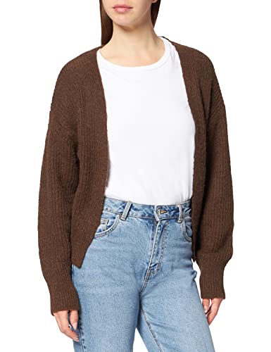 Jack & Jones Women's JJXX JXNADIA LS Fluffy Cardigan Knit NOOS Strickjacke, Demitasse, XL von JACK & JONES