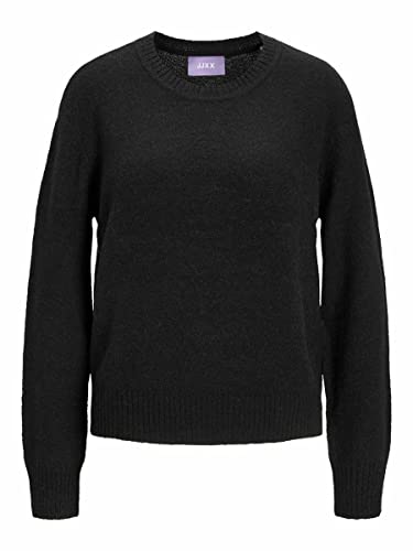 JJXX Women's JXSILJE LS Upgrade Crew Neck Knit NOOS Pullover, Black, S von JACK & JONES