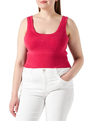 JACK & JONES Damen JJXX JXSOPHIA Soft Knit TOP SN, Bright Rose, S von JACK & JONES