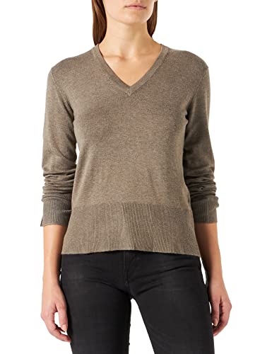 JJXX Women's JXARETHA Soft V-Neck Knit NOOS Pullover, Brindle, S von JACK & JONES