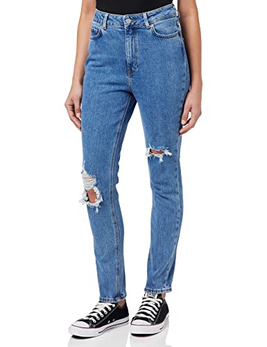 JACK&JONES Women's JXBERLIN Slim HW CCE2003 B SN Hose, Medium Blue Denim, 30/32 von JACK & JONES