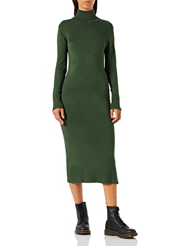 JACK & JONES Damen Jxcat Soft Roll Neck Dress Knit Sn Kleid, Black Forest, L EU von JACK & JONES