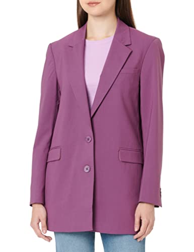 JACK & JONES Damen JXCHLOE Oversized NOOS Blazer, Berry Conserve ,L von JACK & JONES