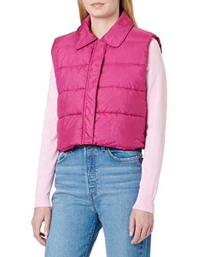 JACK&JONES Women's JXELLINOR Recycle Padded Vest SN Weste, Festival Fuchsia, XS von JACK & JONES