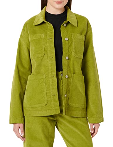 JACK & JONES Women's JXGELLY RLX Cord Overshirt SN Cordjacke, Woodbine, S von JACK & JONES