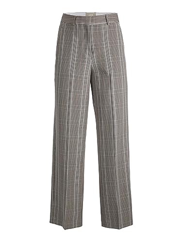 JACK & JONES Women's JXMARY HW Pant PNT NOOS Chino Hose, Oatmeal/Checks:Check, 31/34 von JACK & JONES