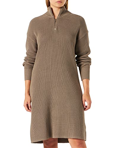 JACK&JONES Women's JXSANDRA Twist Half Zip Dress Knit SN Kleid, Brindle, S von JACK & JONES