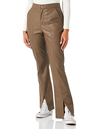 JJXX Women's JXSTELLA Slim HW Faux Leather Pant SN Hose, Morel/Detail:Matte, XS von JACK & JONES