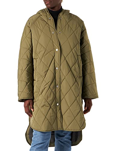 JACK&JONES Women's JXTORA Quilted Hood Jacket SN Mantel, Dark Olive, L von JACK & JONES