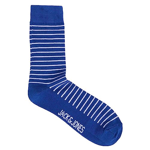 JACK & JONES Herren Jackay Stripe Noos Socken, Nautical Blue ,Einheitsgröße von JACK & JONES