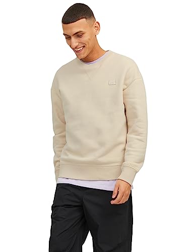 JACK & JONES Herren Rundhals Pullover JCOCLASSIC Twill - Relaxed Fit XS - XXL, Größe:XXL, Farbe:Moonbeam 12240188 JACK & JONES Herren Rundhals Pullover JCOCLASSIC Twill - Relaxed Fit XS - XXL, Größe:XXL, Farbe:Moonbeam 12240188 von JACK & JONES