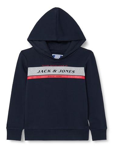 Jack & Jones JJALEX Sweat Hood JNR Sweatshirt,Navy Blazer,164 von JACK & JONES