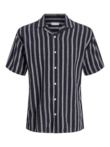 JJEENZO Stripe Resort Shirt SS SN von JACK & JONES