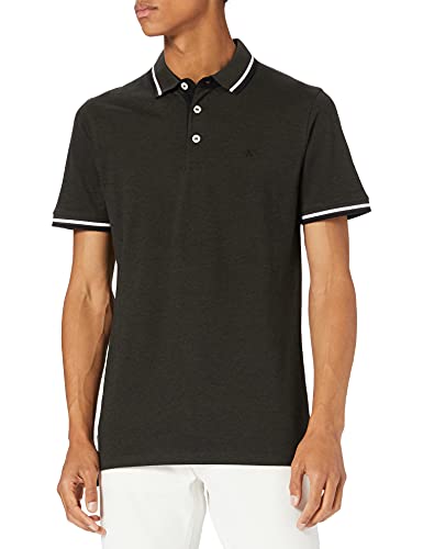 Jack & Jones Herren Slim Fit Polo Shirt JJEPAULOS Uni Sommer Hemd Kragen Kurz Arm Basic Pique Cotton, Farben:Dunkelgrün, Größe:XS von JACK & JONES