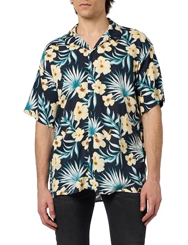 JACK & JONES Herren JJJEFF FLORAL AOP Resort Shirt SS Hemd 12252390 ,Navy Blazer ,XS JACK & JONES Herren JJJEFF FLORAL AOP Resort Shirt SS Hemd 12252390 ,Navy Blazer ,XS von JACK & JONES