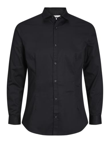 Jack & Jones JJPRPARMA Shirt L/S PLS Businesshemd 12264030,Black/Fit:Loose Fit,3XL von JACK & JONES