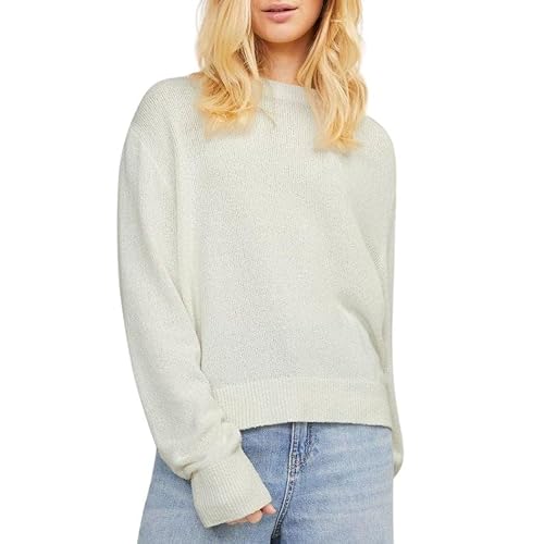 Jack & Jones Damen Jxdaisy Crew Neck Knit Pullover, Off White, M von JJXX