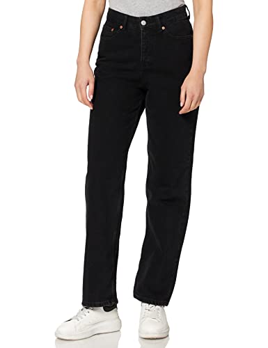 JJXX Damen JJXX JJXSEVILLE LOOSE MW NR5004 NOOS Jeans, Black Denim, 25/32 von JACK & JONES